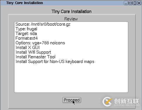 將Tiny Core Linux安裝到硬盤