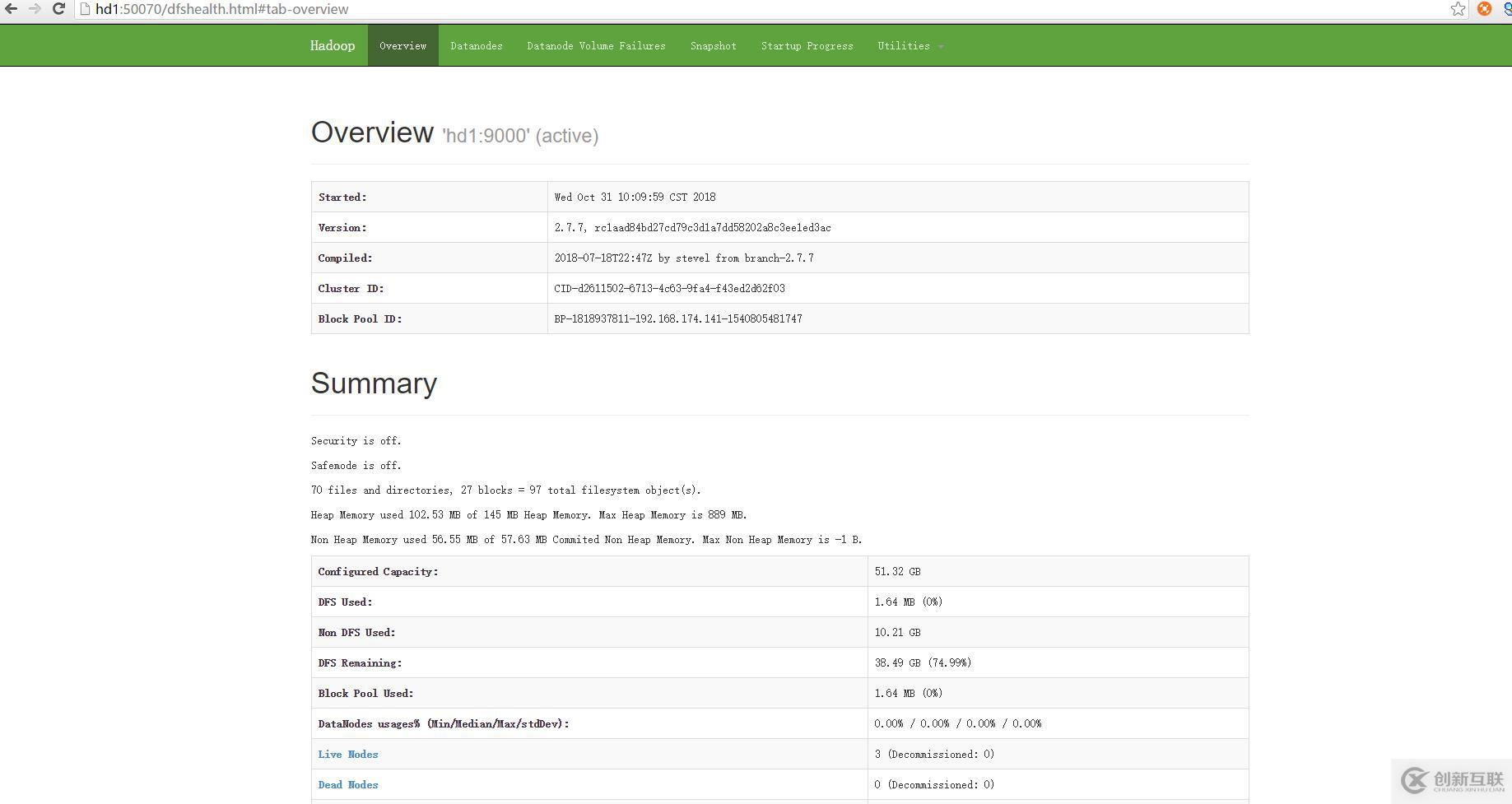 大數(shù)據(jù)分布式平臺Hadoop2.7.7 + Spark2.2.2搭建