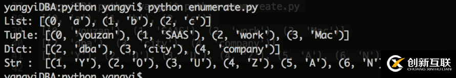 Python中內置函數(shù)enumerate的駕駛員及運行過程