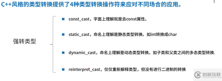 C++怎么進行類型轉(zhuǎn)換