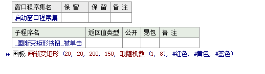 易語(yǔ)言在畫板中畫指定大小的漸變矩形