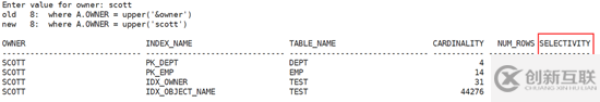 Oracle的基數(shù)與選擇性分析