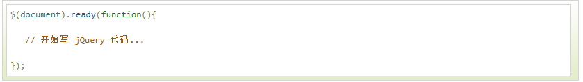 jQuery文檔就緒事件怎么寫