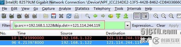 wireshark抓包工具常用篩選命令方法